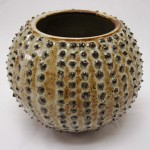 Slip Dotted Sea Urchin Pot by Mike Garnes